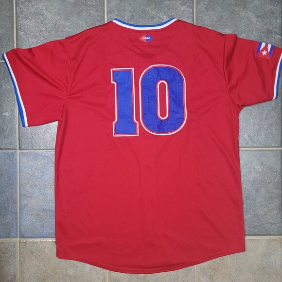 Cuba National Team Jersey X-Large Red Baseball International - Picture 3 of 6